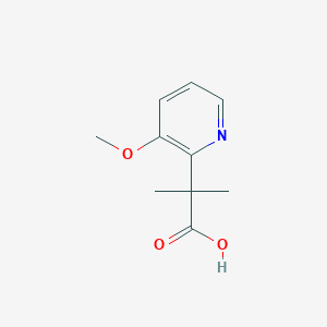 molecular formula C10H13NO3 B3059939 2-(3-Methoxypyridin-2-yl)-2-methylpropanoic acid CAS No. 1439902-52-9