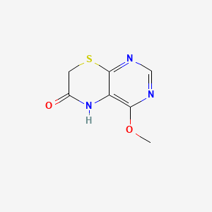 5H-Pyrimido(4,5-b)(1,4)thiazin-6(7H)-one, 4-methoxy-