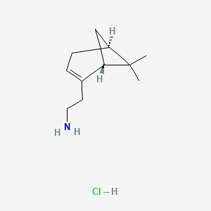 molecular formula C11H20ClN B3059978 {2-[(1R,5S)-6,6-Dimethylbicyclo[3.1.1]hept-2-en-2-yl]ethyl}amine hydrochloride CAS No. 1609388-32-0
