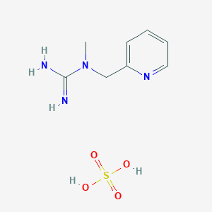 molecular formula C8H14N4O4S B3059996 1-Methyl-1-(pyridin-2-ylmethyl)guanidine sulfate CAS No. 1609396-36-2