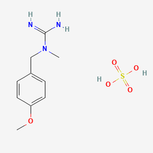 molecular formula C10H17N3O5S B3059998 1-(4-Methoxybenzyl)-1-methylguanidine sulfate CAS No. 1609396-43-1