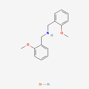 molecular formula C16H20BrNO2 B3059999 N-(2-methoxybenzyl)-1-(2-methoxyphenyl)methanamine hydrobromide CAS No. 1609396-44-2
