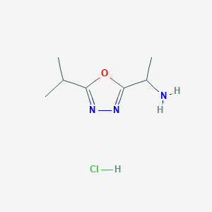 1-(5-Isopropyl-1,3,4-oxadiazol-2-yl)ethanamine hydrochloride