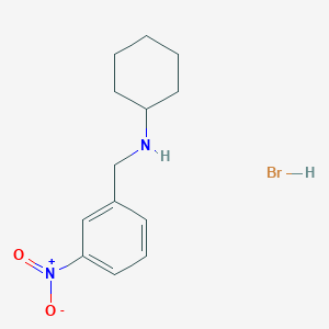 molecular formula C13H19BrN2O2 B3060001 N-(3-nitrobenzyl)cyclohexanamine hydrobromide CAS No. 1609396-61-3