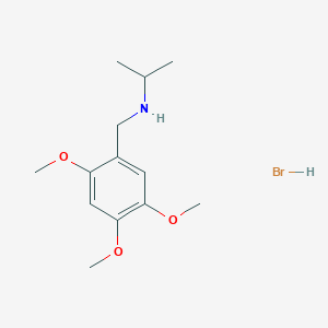 molecular formula C13H22BrNO3 B3060009 N-(2,4,5-trimethoxybenzyl)-2-propanamine hydrobromide CAS No. 1609400-27-2