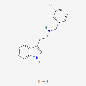 molecular formula C17H18BrClN2 B3060013 N-(3-chlorobenzyl)-2-(1H-indol-3-yl)ethanamine hydrobromide CAS No. 1609400-49-8