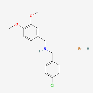 molecular formula C16H19BrClNO2 B3060016 氢溴酸（4-氯苄基）（3,4-二甲氧基苄基）胺 CAS No. 1609400-57-8