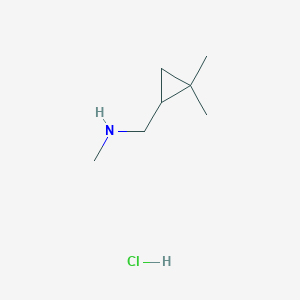 molecular formula C7H16ClN B3060021 1-(2,2-Dimethylcyclopropyl)-N-methylmethanamine hydrochloride CAS No. 1609400-84-1