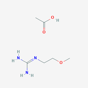 molecular formula C6H15N3O3 B3060028 N-(2-Methoxyethyl)guanidine acetate CAS No. 1609401-38-8