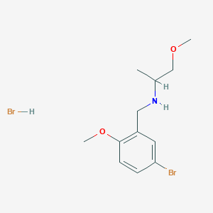 molecular formula C12H19Br2NO2 B3060040 N-(5-bromo-2-methoxybenzyl)-1-methoxy-2-propanamine hydrobromide CAS No. 1609403-35-1