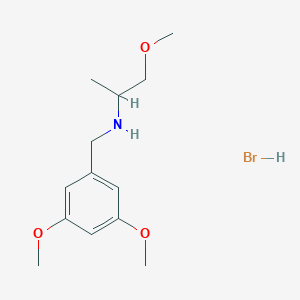 molecular formula C13H22BrNO3 B3060042 N-(3,5-二甲氧基苄基)-1-甲氧基-2-丙胺氢溴酸盐 CAS No. 1609403-45-3