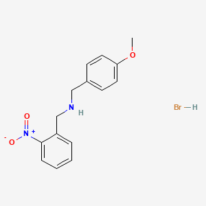 molecular formula C15H17BrN2O3 B3060044 (4-Methoxybenzyl)(2-nitrobenzyl)amine hydrobromide CAS No. 1609403-54-4