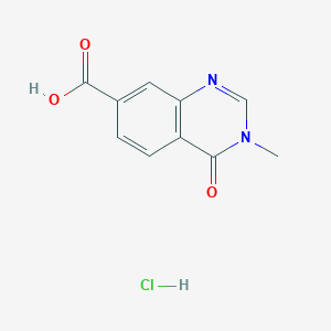 3-Methyl-4-oxo-3,4-dihydro-7-quinazolinecarboxylic acid hydrochloride