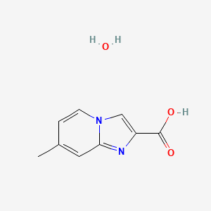 molecular formula C9H10N2O3 B3060049 7-Methylimidazo[1,2-a]pyridine-2-carboxylic acid hydrate CAS No. 1609403-82-8