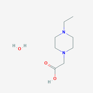 molecular formula C8H18N2O3 B3060052 (4-乙基-1-哌嗪基)乙酸水合物 CAS No. 1609404-01-4