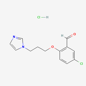 2-(3-(1H-Imidazol-1-yl)propoxy)-5-chlorobenzaldehyde hydrochloride