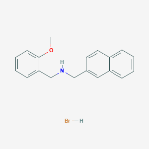 molecular formula C19H20BrNO B3060061 (2-Methoxybenzyl)(2-naphthylmethyl)amine hydrobromide CAS No. 1609406-39-4