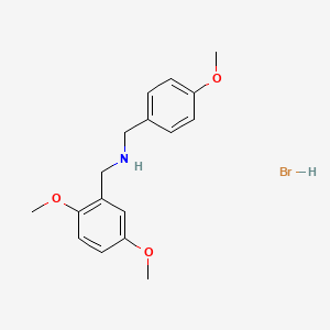 molecular formula C17H22BrNO3 B3060069 (2,5-Dimethoxybenzyl)(4-methoxybenzyl)amine hydrobromide CAS No. 1609407-14-8