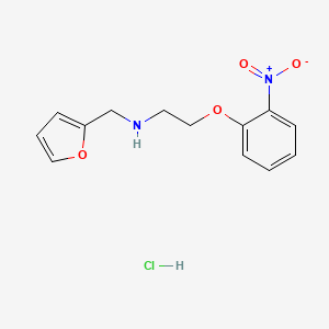 molecular formula C13H15ClN2O4 B3060072 N-(2-Furylmethyl)-2-(2-nitrophenoxy)ethanamine hydrochloride CAS No. 1609407-41-1
