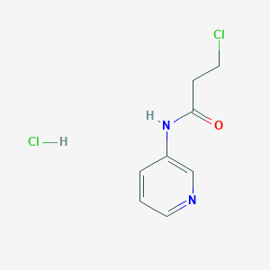 molecular formula C8H10Cl2N2O B3060073 3-Chloro-N-3-pyridinylpropanamide hydrochloride CAS No. 1609407-51-3