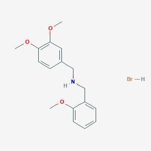 molecular formula C17H22BrNO3 B3060076 (3,4-Dimethoxybenzyl)(2-methoxybenzyl)amine hydrobromide CAS No. 1609407-71-7