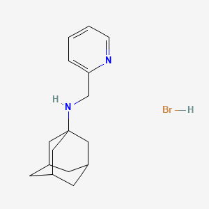 molecular formula C16H23BrN2 B3060080 N-(2-pyridinylmethyl)-1-adamantanamine hydrobromide CAS No. 1609408-97-0