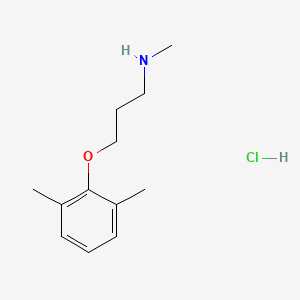 molecular formula C12H20ClNO B3060082 [3-(2,6-Dimethylphenoxy)propyl]methylamine hydrochloride CAS No. 1609409-05-3