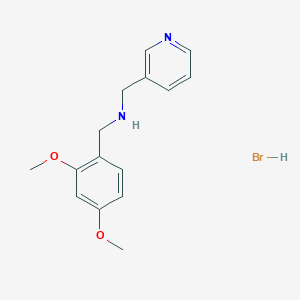 molecular formula C15H19BrN2O2 B3060083 (2,4-Dimethoxybenzyl)(3-pyridinylmethyl)amine hydrobromide CAS No. 1609409-21-3