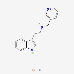 molecular formula C16H18BrN3 B3060084 [2-(1H-indol-3-yl)ethyl](3-pyridinylmethyl)amine hydrobromide CAS No. 1609409-22-4