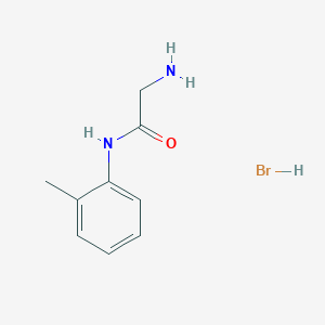 molecular formula C9H13BrN2O B3060085 N~1~-(2-Methylphenyl)glycinamide hydrobromide CAS No. 1609409-26-8
