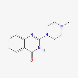 molecular formula C13H16N4O B3060099 2-(4-甲基-1-哌嗪基)-4(3H)-喹唑啉酮 CAS No. 16822-65-4