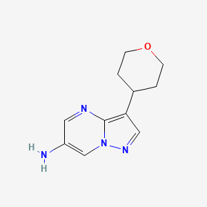 3-(Tetrahydro-2H-pyran-4-yl)pyrazolo[1,5-a]pyrimidin-6-amine