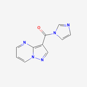 molecular formula C10H7N5O B3060114 3-(1H-imidazol-1-ylcarbonyl)pyrazolo[1,5-a]pyrimidine CAS No. 1710661-71-4