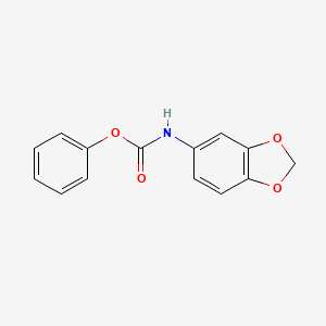 molecular formula C14H11NO4 B3060120 Phenyl 1,3-benzodioxol-5-ylcarbamate CAS No. 176906-00-6