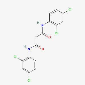 molecular formula C15H10Cl4N2O2 B3060121 N~1~,N~3~-双(2,4-二氯苯基)丙二酰胺 CAS No. 17722-35-9