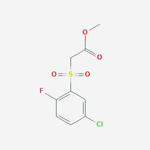 Methyl [(5-chloro-2-fluorophenyl)sulfonyl]acetate