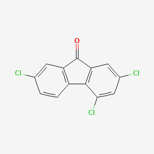 molecular formula C13H5Cl3O B3060125 2,4,7-三氯-9H-芴-9-酮 CAS No. 1785-27-9