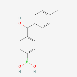 molecular formula C14H15BO3 B3060128 4-[羟基(4-甲苯基)甲基]苯硼酸 CAS No. 1793003-77-6