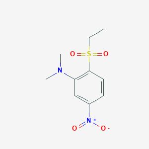 molecular formula C10H14N2O4S B3060134 2-(乙磺酰基)-N,N-二甲基-5-硝基苯胺 CAS No. 1820603-85-7