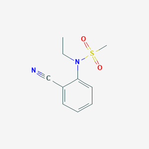 molecular formula C10H12N2O2S B3060138 N-(2-Cyanophenyl)-N-ethylmethanesulfonamide CAS No. 1820618-40-3