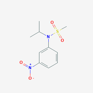 molecular formula C10H14N2O4S B3060140 N-异丙基-N-(3-硝基苯基)甲磺酰胺 CAS No. 1820641-75-5