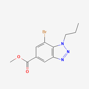 Methyl 7-bromo-1-propyl-1,2,3-benzotriazole-5-carboxylate