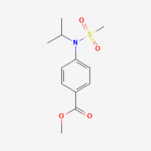 molecular formula C12H17NO4S B3060144 Methyl 4-(N-isopropylmethanesulfonamido)benzoate CAS No. 1820686-46-1