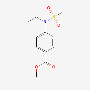 molecular formula C11H15NO4S B3060146 Methyl 4-(N-ethylmethanesulfonamido)benzoate CAS No. 1820704-15-1