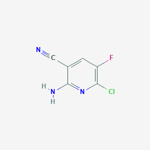 molecular formula C6H3ClFN3 B3060151 2-Amino-6-chloro-5-fluoronicotinonitrile CAS No. 1820711-14-5
