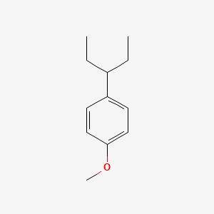 molecular formula C12H18O B3060155 1-Methoxy-4-(pentan-3-YL)benzene CAS No. 18272-82-7