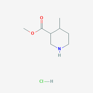 molecular formula C8H16ClNO2 B3060158 Methyl 4-methylpiperidine-3-carboxylate Hydrochloride CAS No. 1841081-63-7