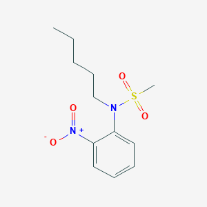 molecular formula C12H18N2O4S B3060159 N-(2-Nitrophenyl)-N-pentylmethanesulfonamide CAS No. 1845689-87-3