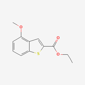molecular formula C12H12O3S B3060171 Ethyl 4-methoxybenzo[b]thiophene-2-carboxylate CAS No. 187753-63-5
