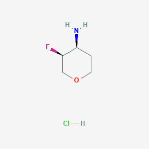 (3S,4S)-3-Fluorooxan-4-amine hydrochloride